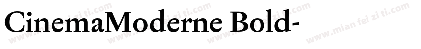 CinemaModerne Bold字体转换